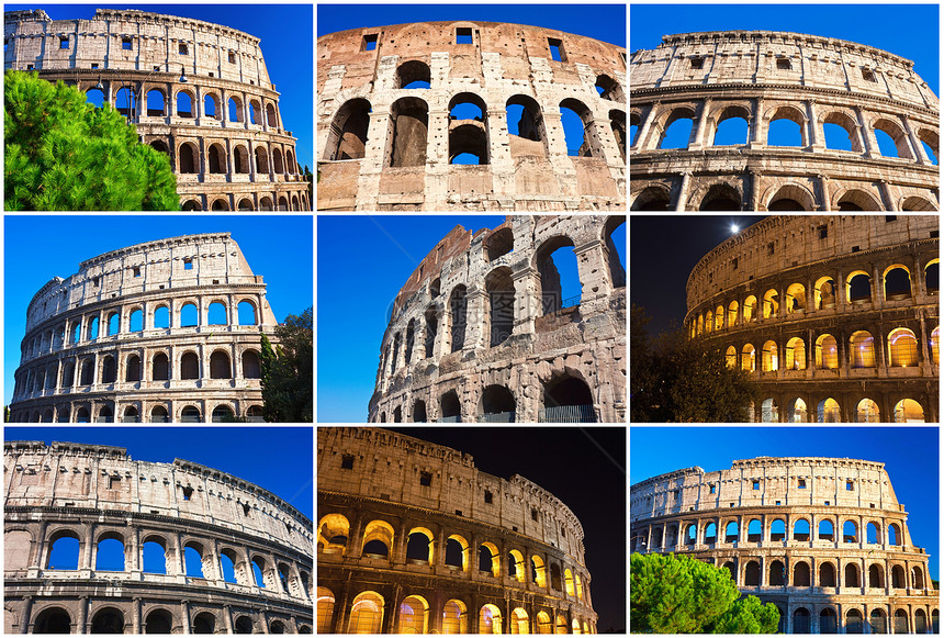 罗马的巨集竞技场历史天空文化石头考古学柱子地标建筑剧院图片