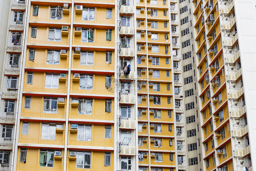 香港的住宅楼群建设城市建筑摩天大楼住房景观人口高楼天际图片