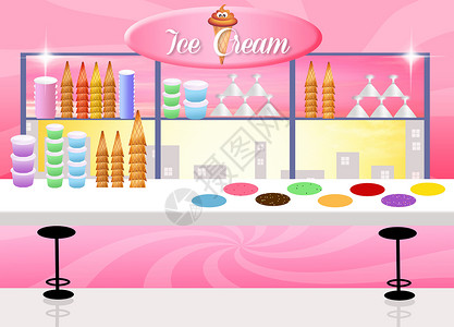 冰奶油店蕾丝锥体杯子坚果冰淇淋女士饼干食物海报味道背景图片