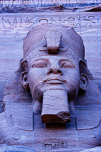 蕾姆拉姆素材拉姆西斯二世大寺庙紧贴雕塑 阿布·西姆贝尔 教科文组织世界遗产地埃及背景
