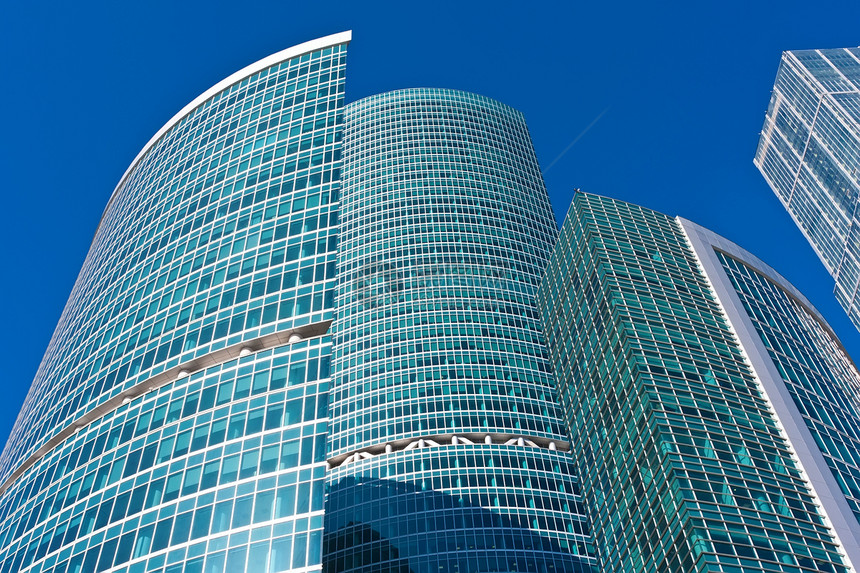 现代系统扩张者天空蓝色建筑场景商业市中心玻璃建筑学房子技术图片