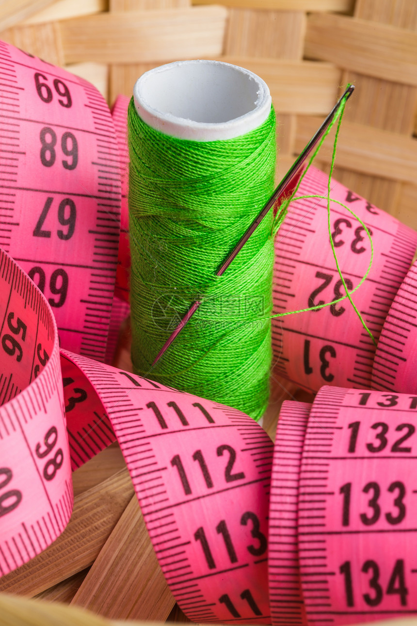 缝线测量棉布羊毛爱好配饰手工织物剪刀统治者针线活图片