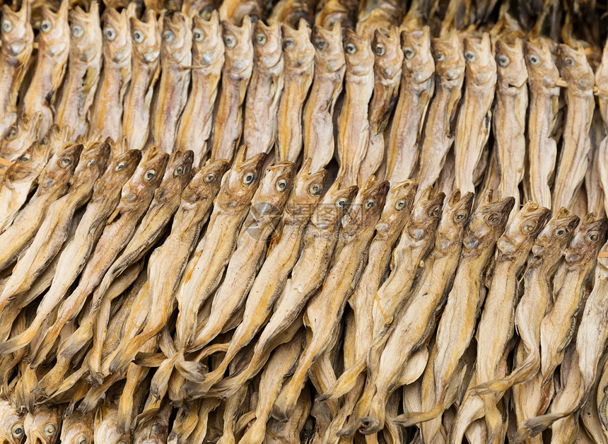 干咸咸鱼市场美食盐渍海鲜腌鱼国王图片