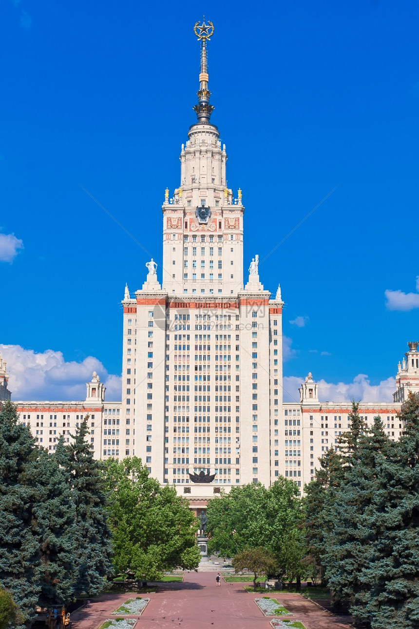 莫斯科国立大学联盟建筑尖塔大学城市天空教育科学母校建筑学图片