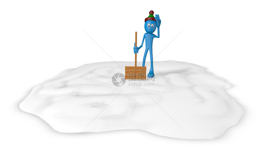 雪铲冻结木偶天气外星人外套卡通片季节工作挖掘雪堆图片