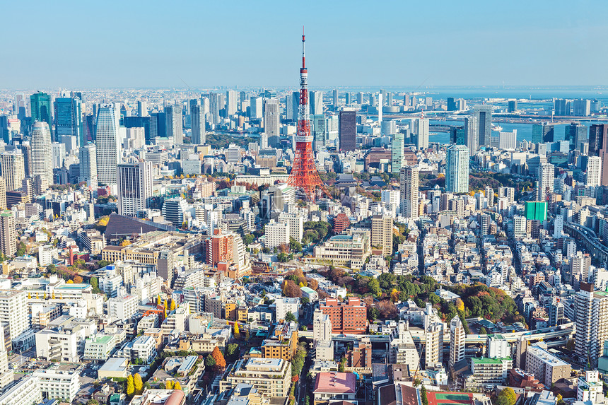 日本东京景观都市天际城市公司建筑学街道办公室摩天大楼市中心图片