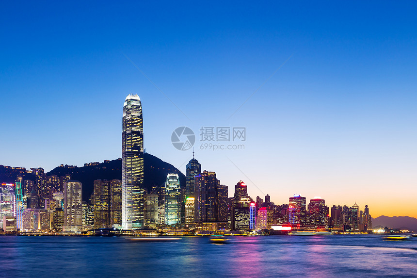 香港天线景观市中心摩天大楼经济建筑学假期金融港口风景旅游图片