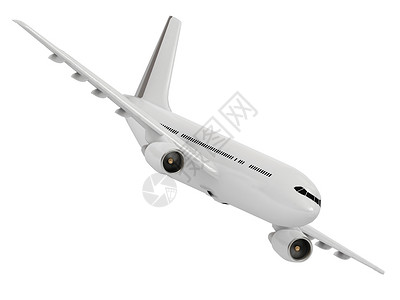 白色客机搭乘白客机降落高的高清图片素材