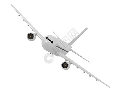 白色客机搭乘白班机转弯商业高清图片素材