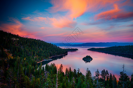 太浩湖塔霍湖风景季节自然天空摄影场景反射爬坡水平日落背景