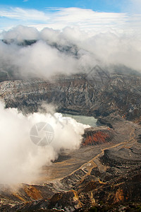 主要火山坑薄雾波阿斯高清图片