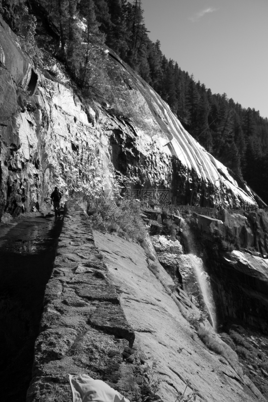 岩层场景摄影旅游风景岩石地质学穹顶树木目的地森林图片