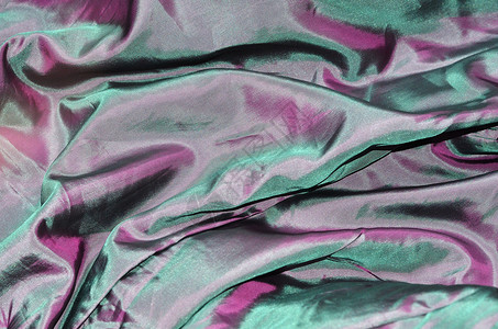 亚相奢华织物纺织品紫色粉色布料材料青色绿色背景图片
