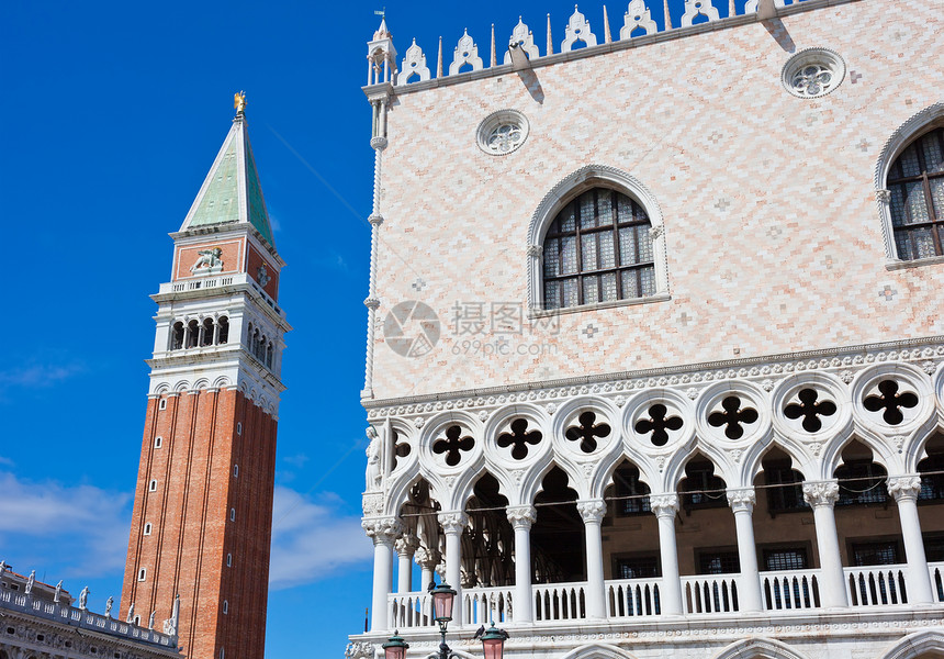 威尼斯圣马可蓝色建筑学教会建筑旅行文化天空正方形图片