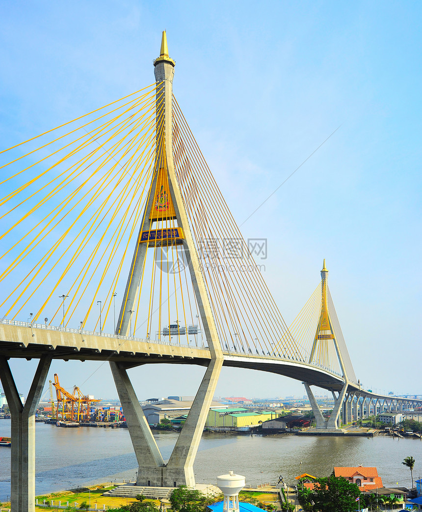 工业环路桥戒指城市运输建筑学国家蓝色路口天空交通立交桥图片