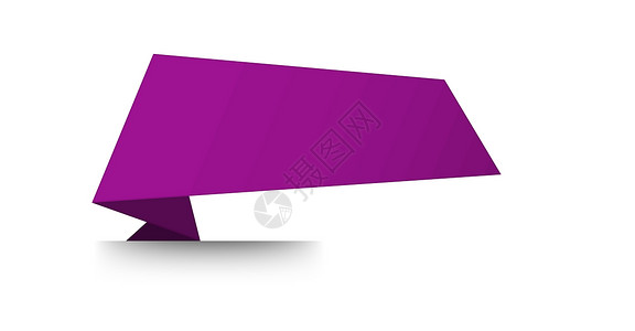 空白折叠标签边缘网络商业书签紫色白色广告艺术插图角落背景图片