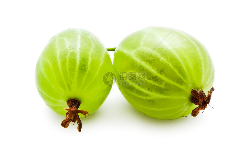 鹅莓团体甜点营养浆果水果白色绿色食物宏观图片