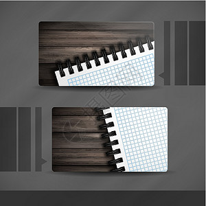 与木质公司的商业名片设计木地板广告空白卡片笔记本插图推介会背景图片