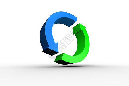 蓝绿箭头圆计算机绘图圆圈背景图片