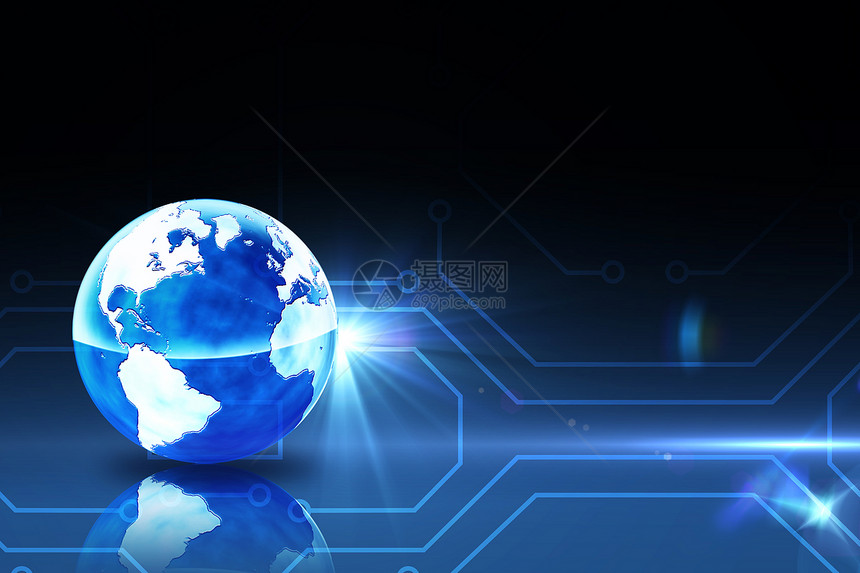 数字地球背景未来派国际世界绘图计算电路板技术蓝色硬件范围图片