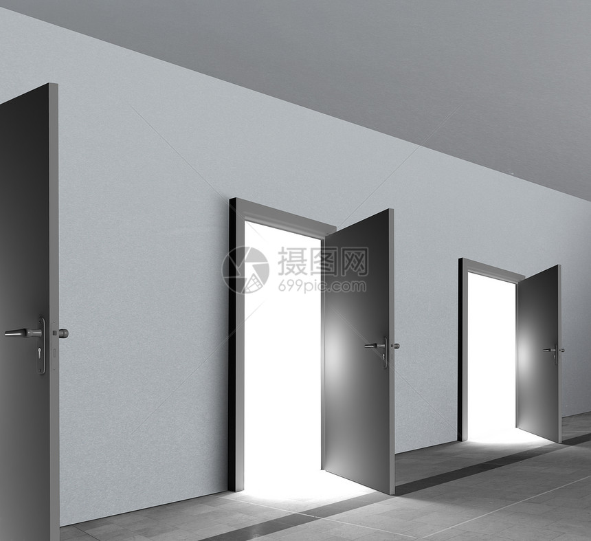 显示亮光的门绘图走廊开幕式房间门厅计算机图片