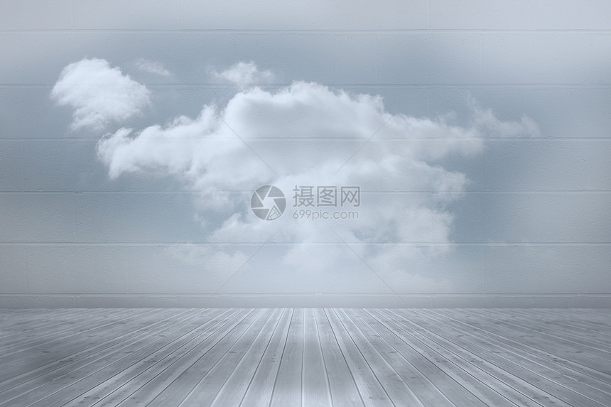 房间里有云投影绘图多云计算机天空图片