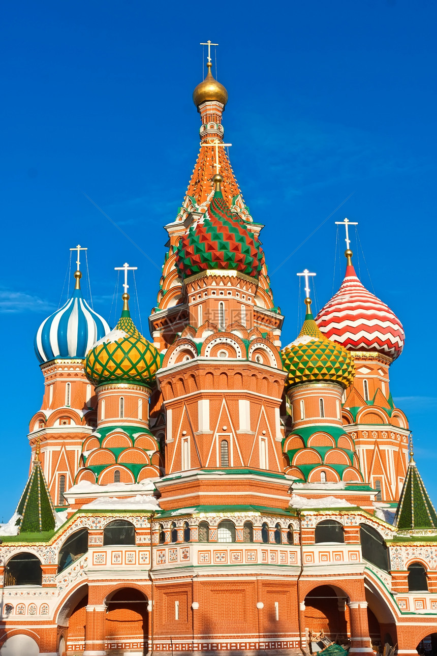 莫斯科圣巴西尔大教堂城市中心首都崇拜建筑建筑学宗教旅行圆顶大教堂图片