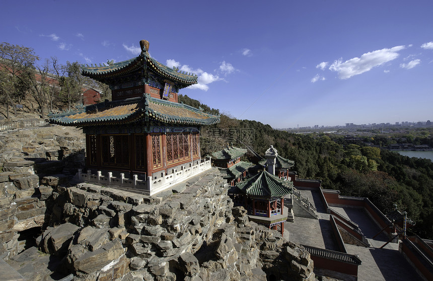 佛教火炉塔文化历史公园旅行寺庙多云旅游佛教徒建筑蓝色图片