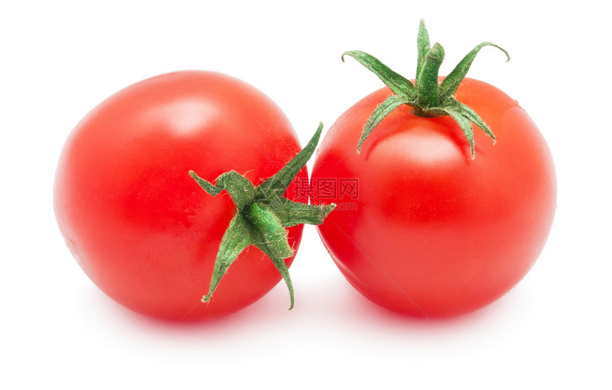 番茄绿色蔬菜宏观叶子营养红色白色食物农业图片