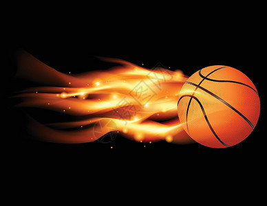 火化篮球背景图片