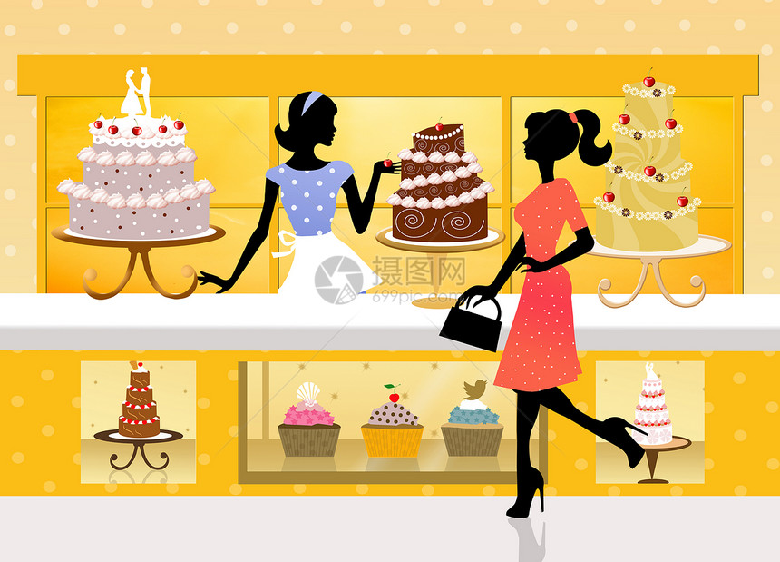 蛋糕店食物女士设计婚姻婚礼水果巧克力店铺蛋糕零售图片