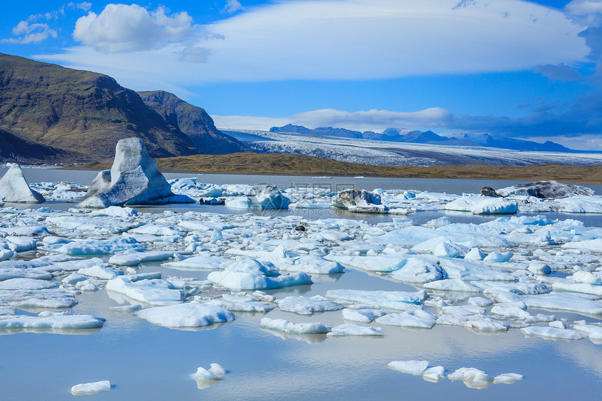 东部冰原冰川环礁湖风景反射冻结气候旅行国家旅游沙龙冰川环境图片