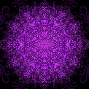 暗紫色圆形图案设计图片