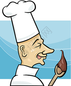 用巧克力奶油卡通漫画烹饪高清图片