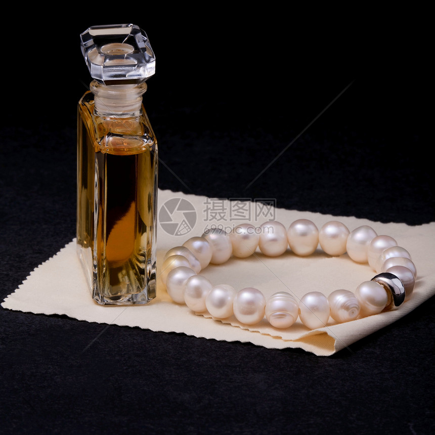 珍珠手镯敷料玻璃珠宝珠子诱惑配饰手腕礼物魅力财富图片