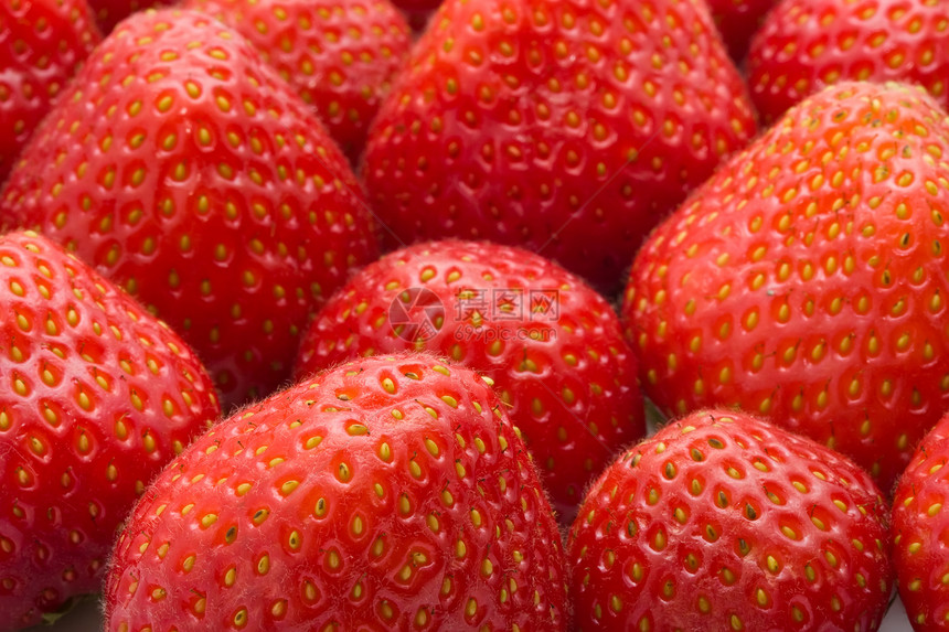 草莓甜点绿色浆果水果小吃健康饮食红色茶点食物图片