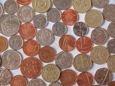 英镑英语硬币王国货币便士团结的高清图片素材