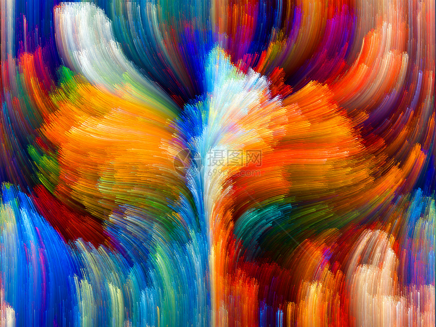 颜色花色花园光谱拼贴画帆布幻觉轨迹旋转想像力艺术品调色板图片
