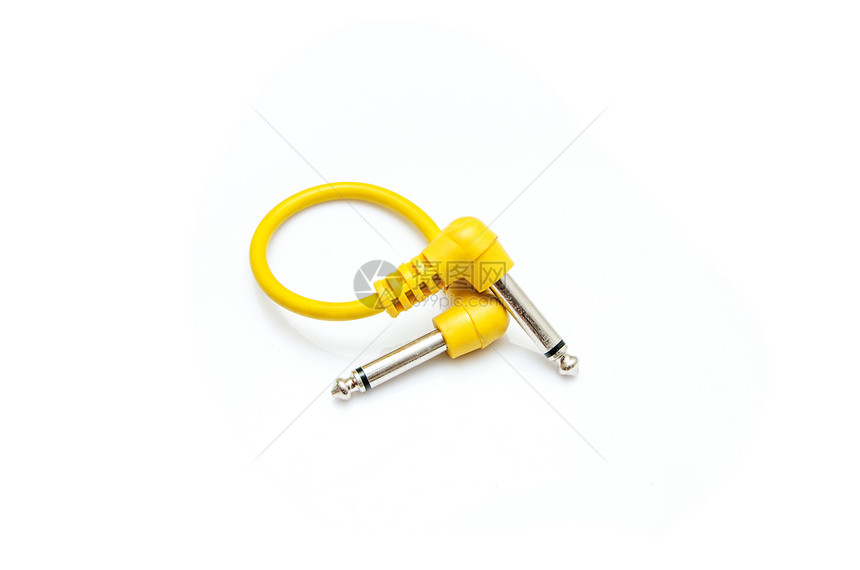 黄色音频电缆图片