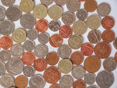 英镑英语便士王国货币硬币英国高清图片素材