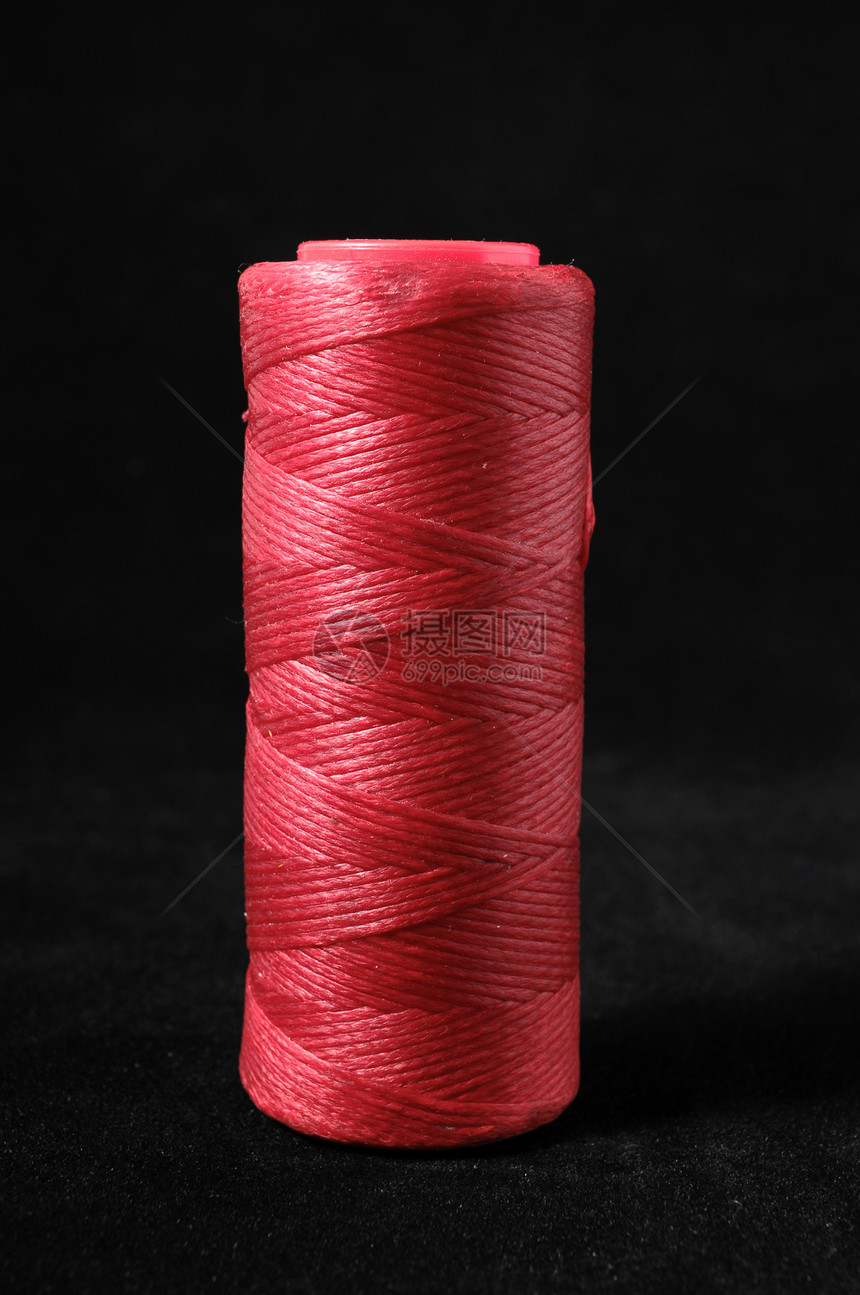 双线卷衣服绳索领带纤维针织毛巾细绳红色羊毛手工图片