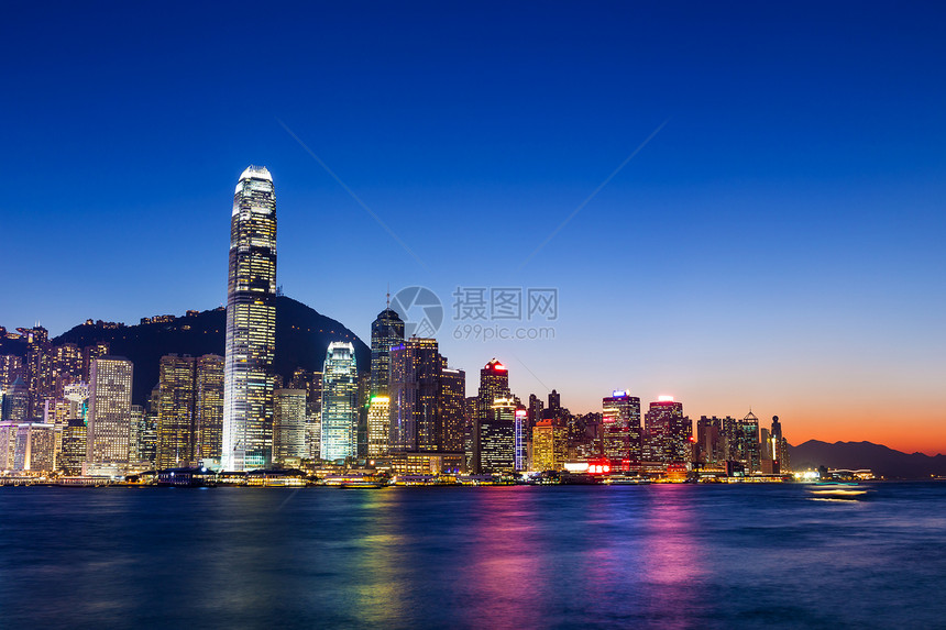 香港市建筑办公室金融风景景观天际摩天大楼城市公司商业图片