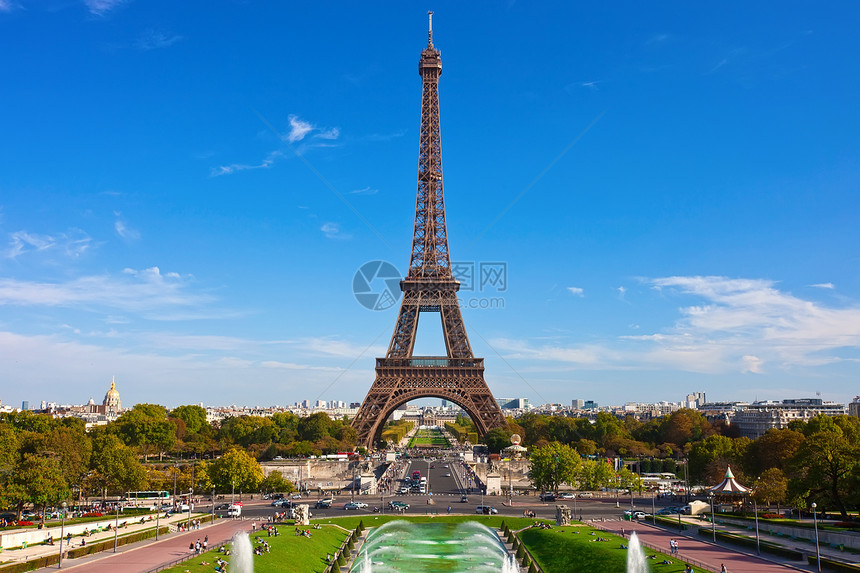 巴黎埃菲尔铁塔纪念碑历史天空文化旅游建筑建造金属建筑学首都图片