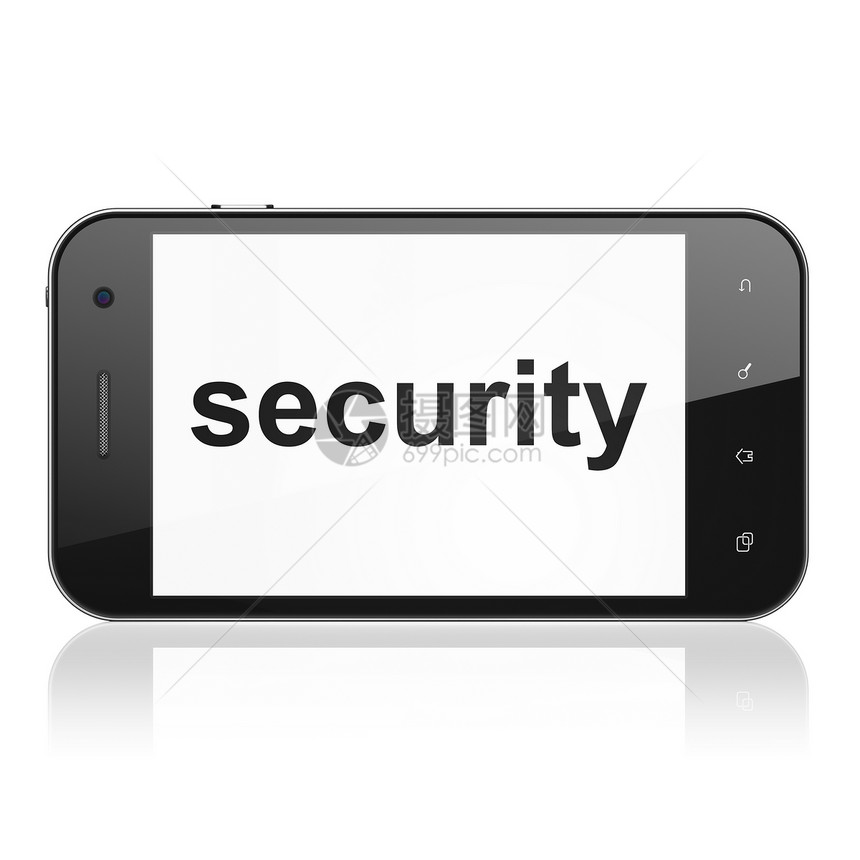 安全概念 智能电话安保犯罪数据政策警报药片细胞保卫屏幕密码别针图片