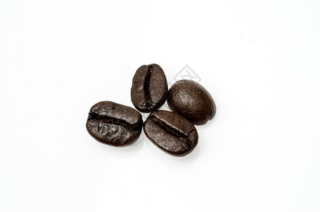 咖啡豆食物影棚四物棕色背景图片