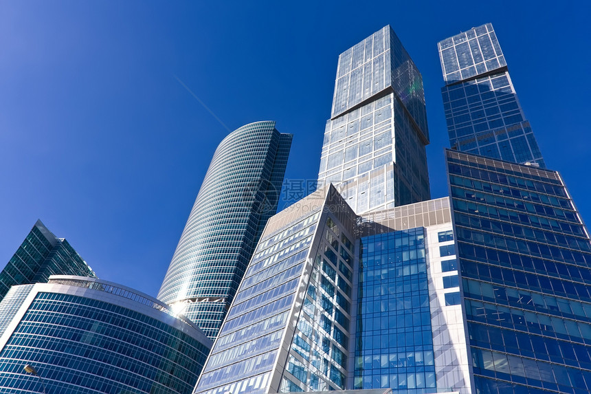 现代系统扩张者摩天大楼蓝色窗户商业技术市中心建筑学玻璃场景办公室图片