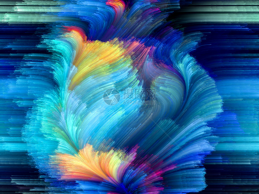 颜色花色墙纸想像力旋转运动条纹创造力调色板笔触艺术品花瓣图片