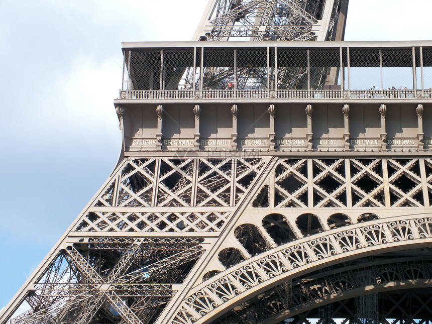 Eiffel 铁塔详情城市旅行科学家吸引力金属历史性旅游地标纪念碑建筑学图片