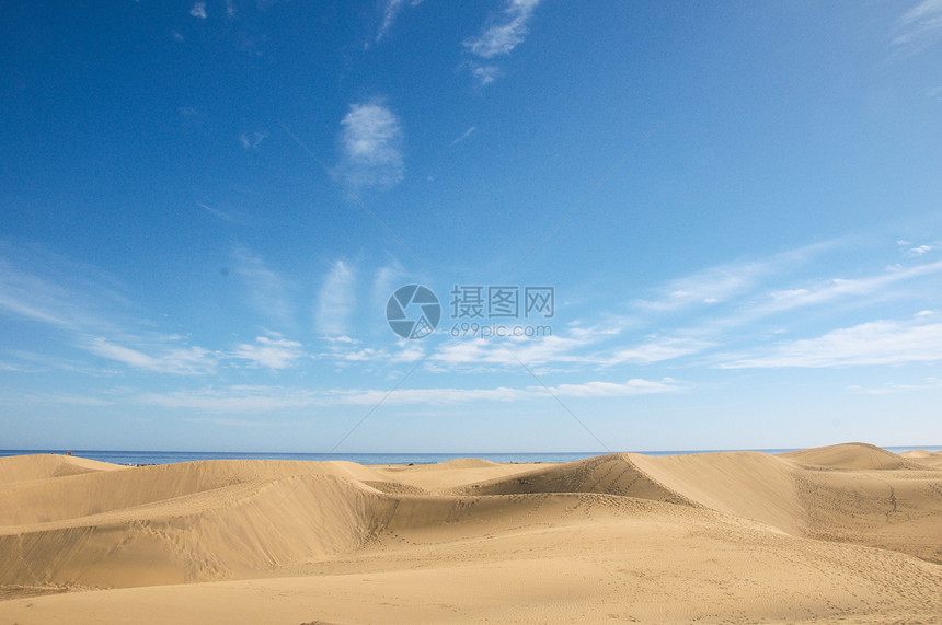 沙丘沙漠质黄色沙漠质地黄沙纹理波浪图片