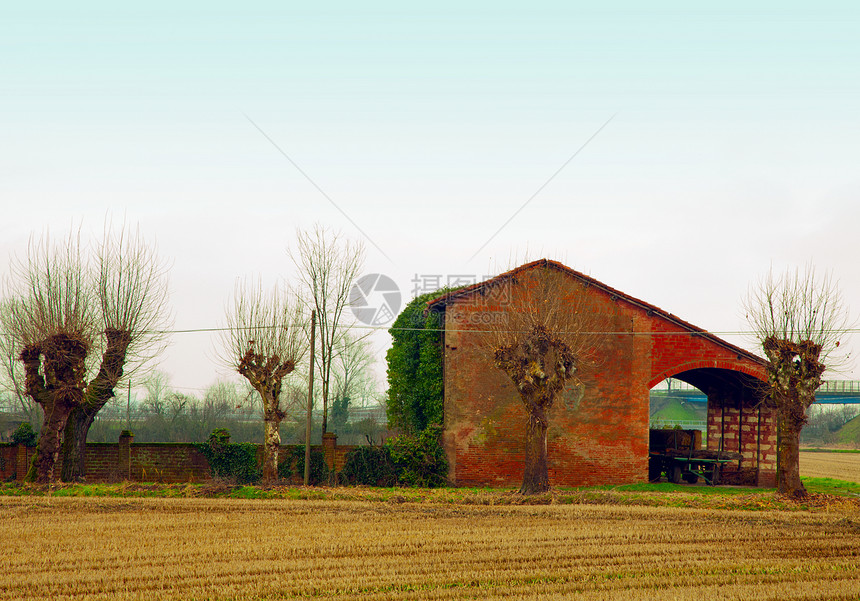 农庄园乡村木头国家绿色农场农村房子石头窗户村庄图片